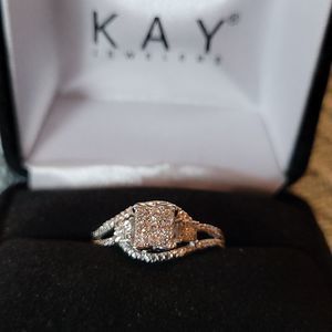 New 10k Solid gold natural Diamond Ring